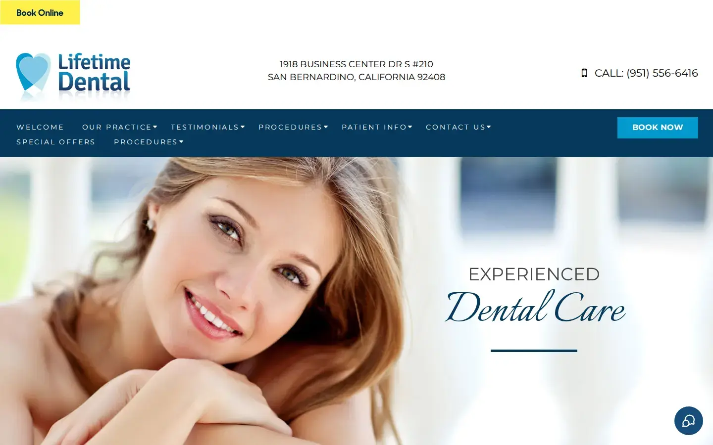 Homepage preview of Lifetime Dental of San Bernardino