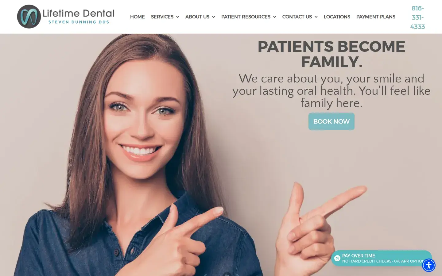 Homepage preview of Lifetime Dental - Steven Dunning, DDS