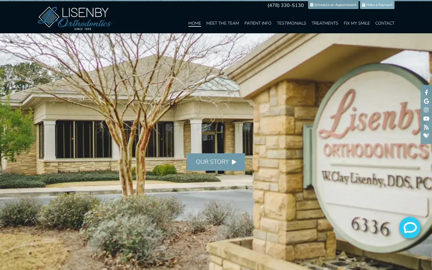 Homepage preview of Lisenby Orthodontics