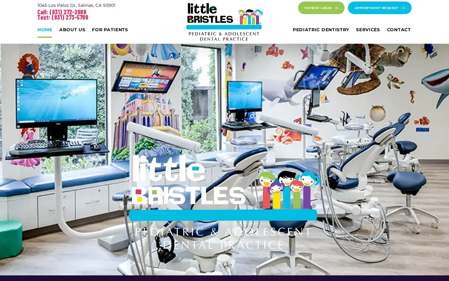 Homepage preview of Little Bristles Pediatric Dentistry