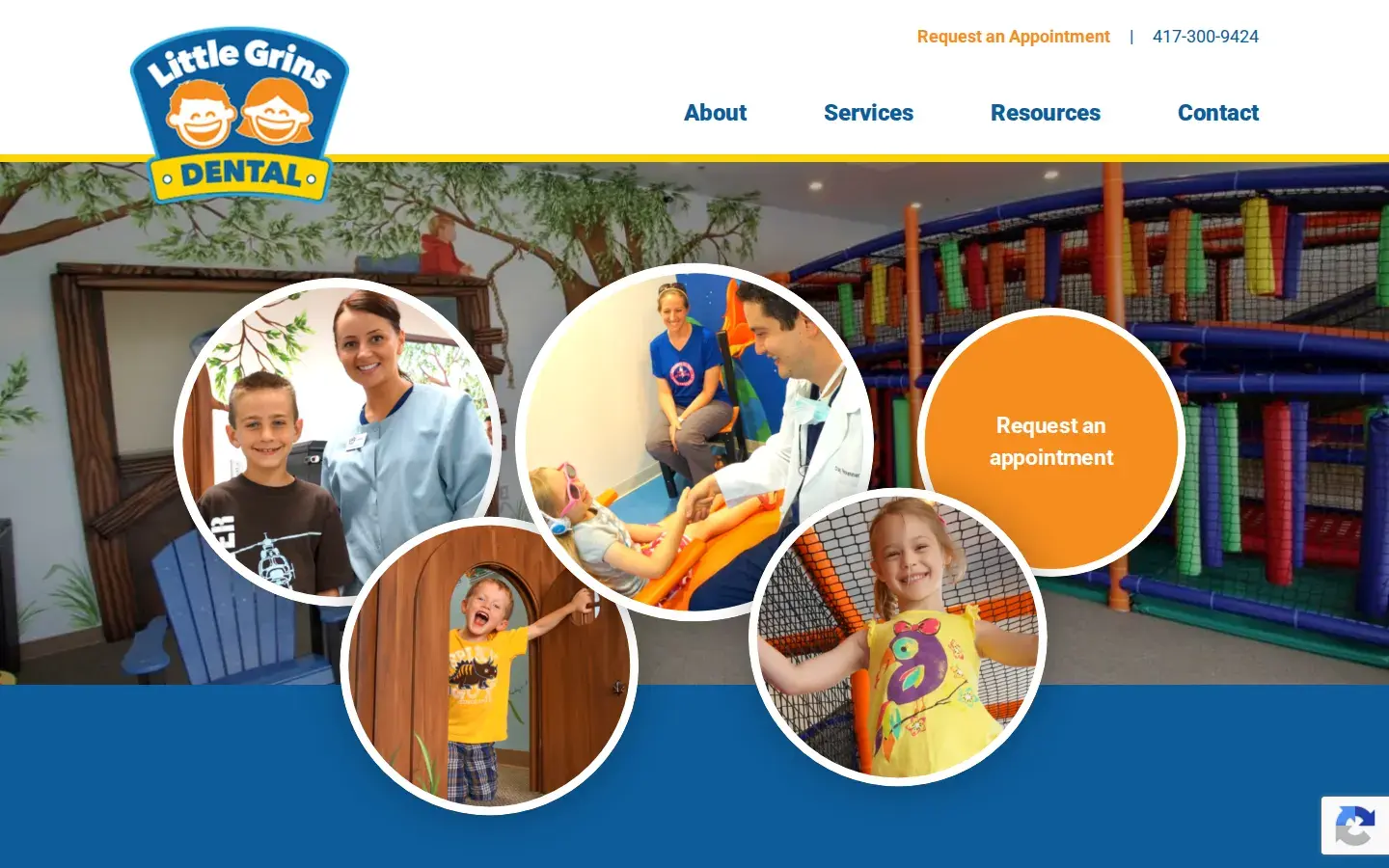 Homepage preview of Little Grins Dental