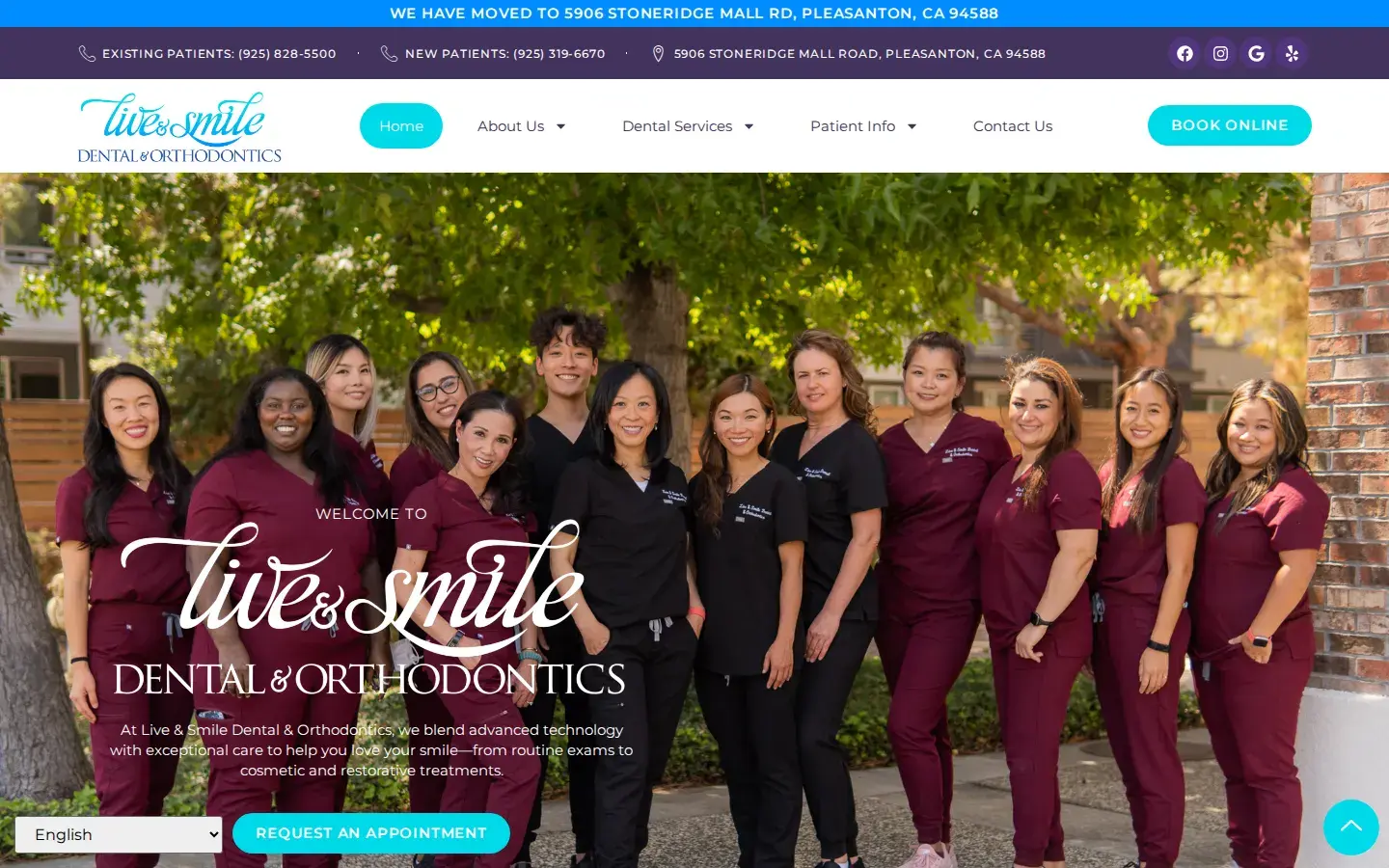 Homepage preview of Live & Smile Dental & Orthodontics