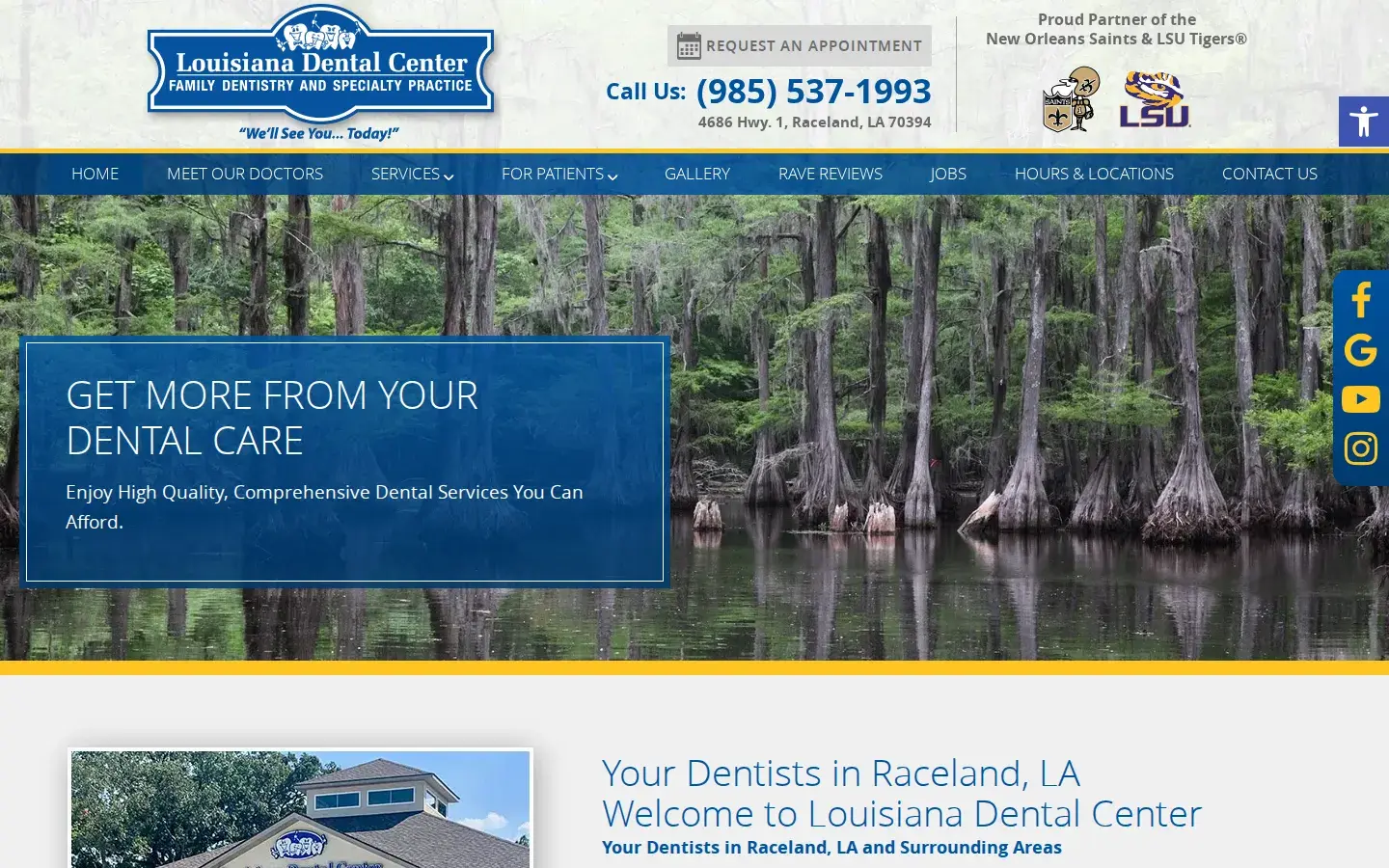 Homepage preview of Louisiana Dental Center