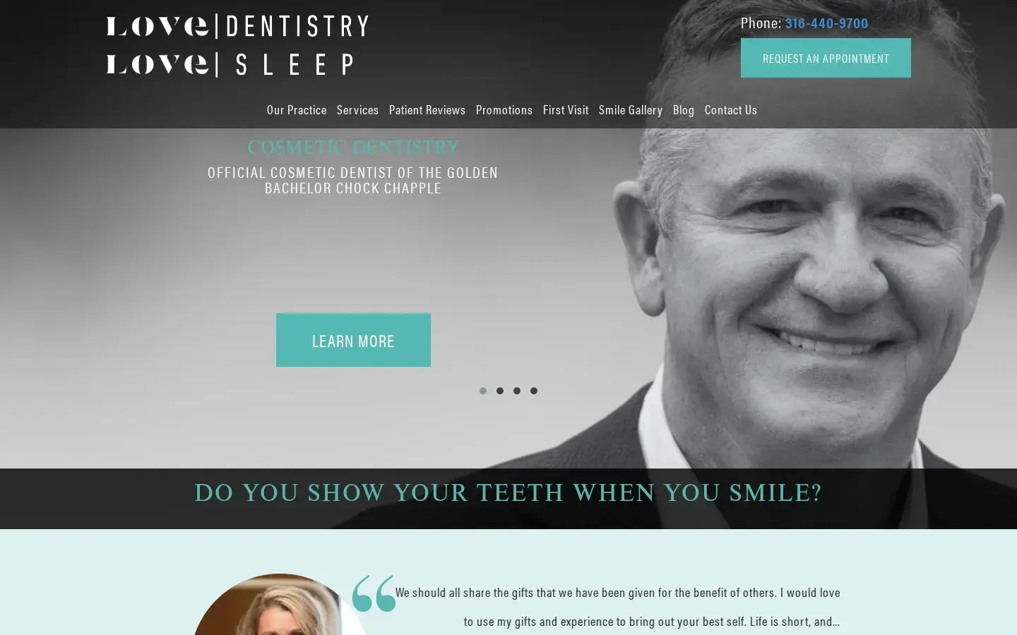 Homepage preview of Love Dentistry