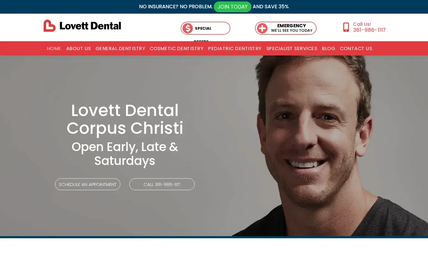 Homepage preview of Lovett Dental Corpus Christi