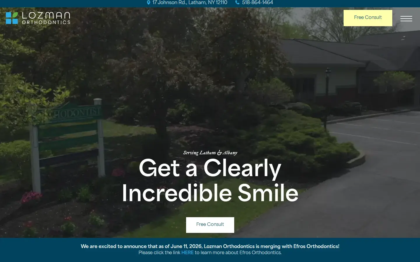Homepage preview of Lozman Orthodontics