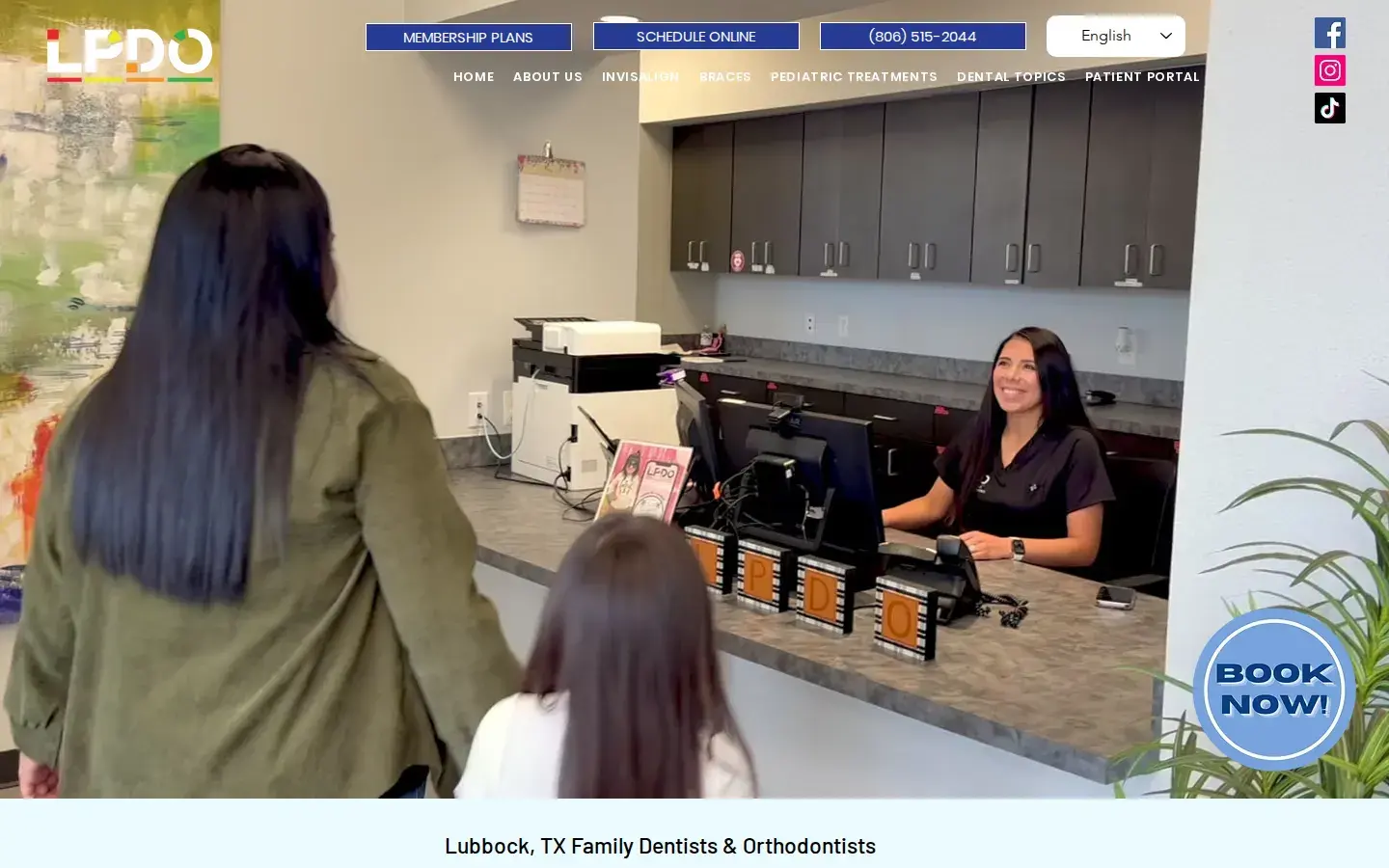 Homepage preview of Lubbock Pediatric Dentistry & Oral Surgery