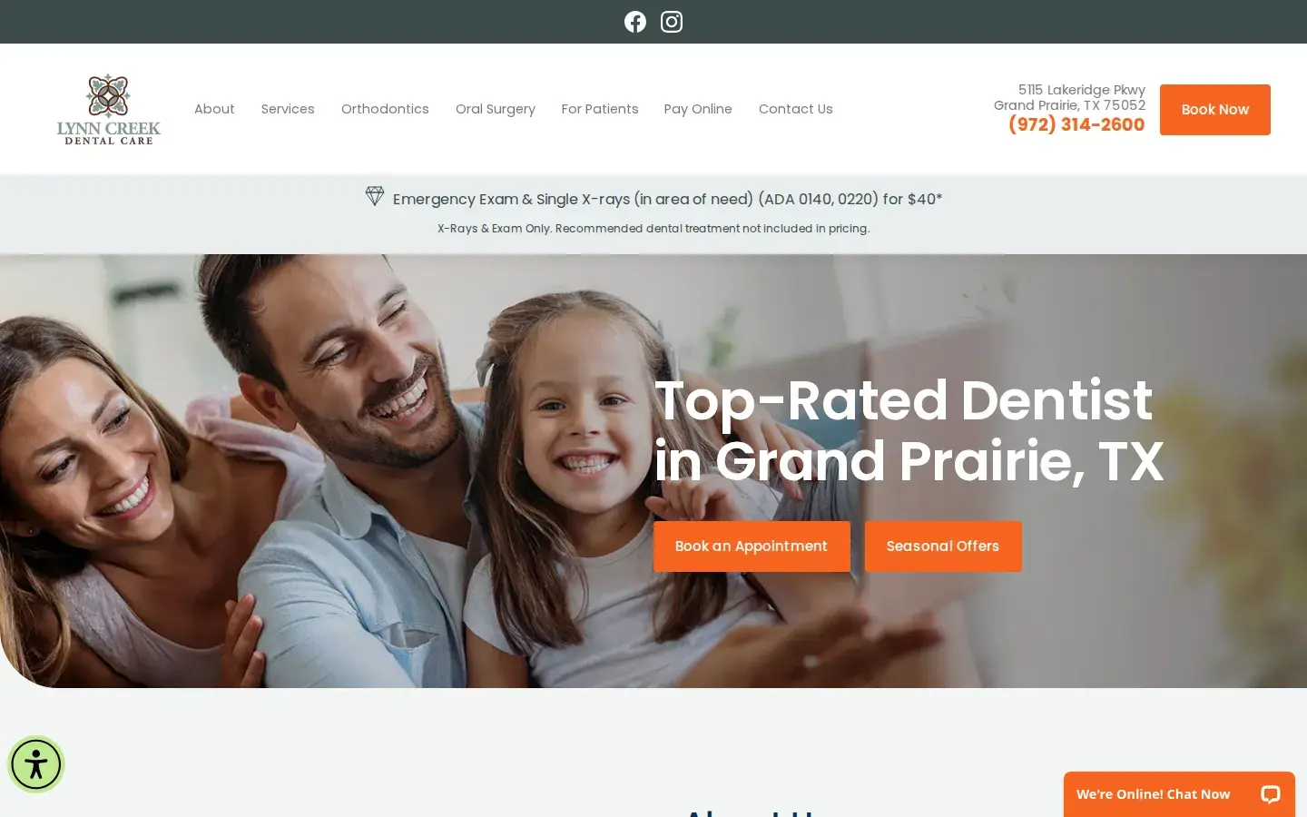 Homepage preview of Lynn Creek Dental Care