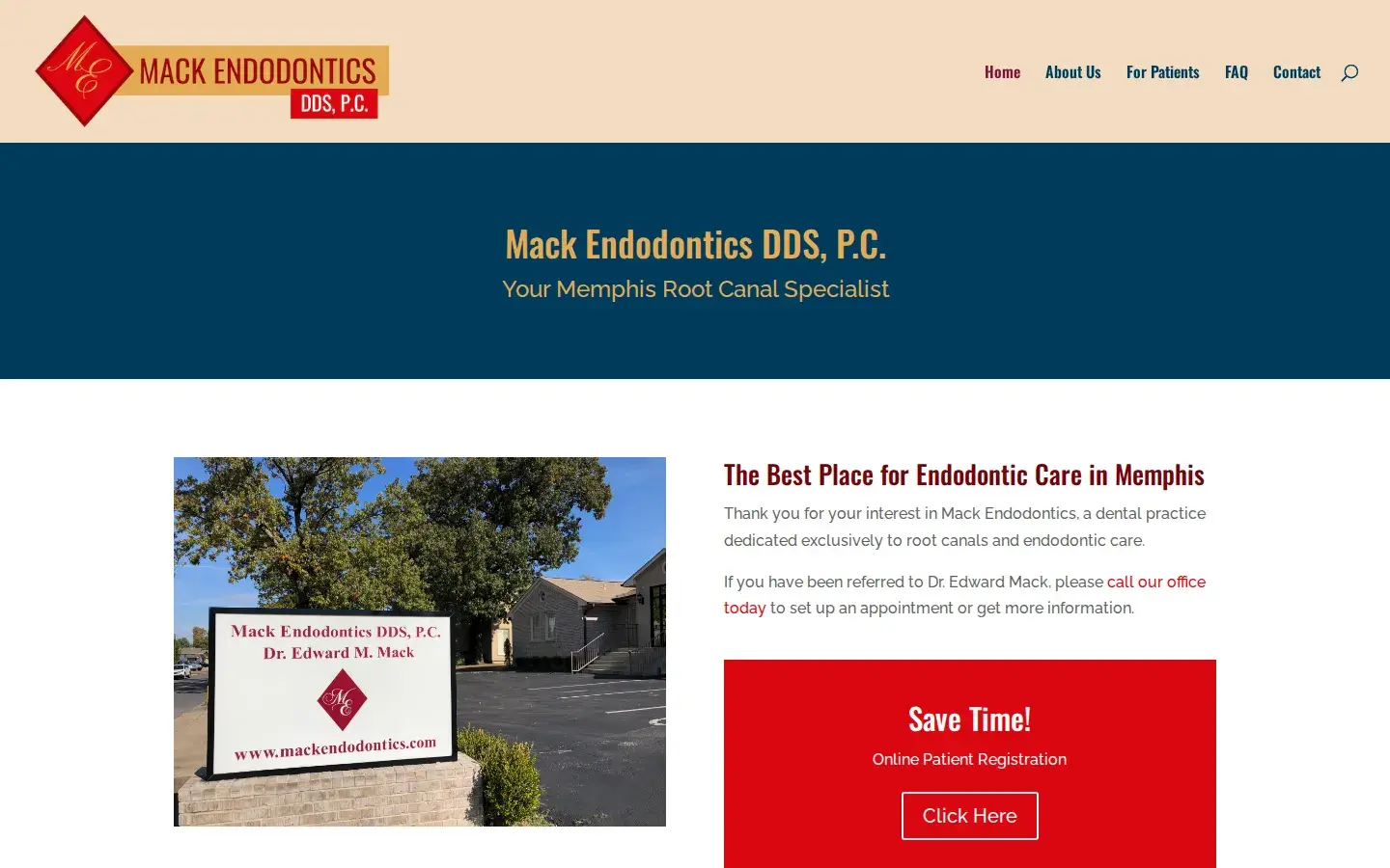 Homepage preview of Mack Endodontics DDS, P.C.