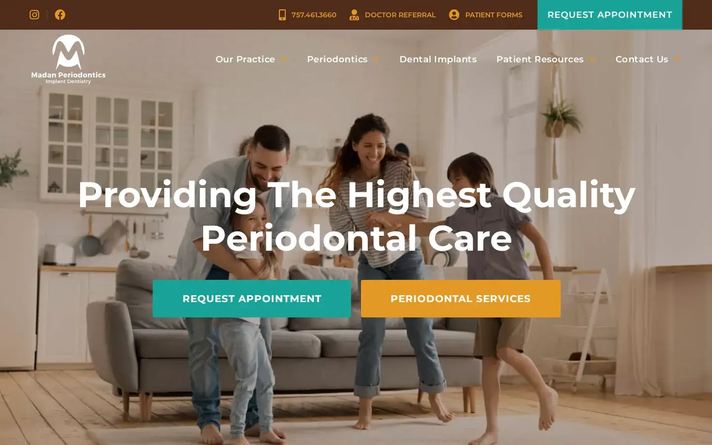 Homepage preview of Madan Periodontics & Implant Dentistry