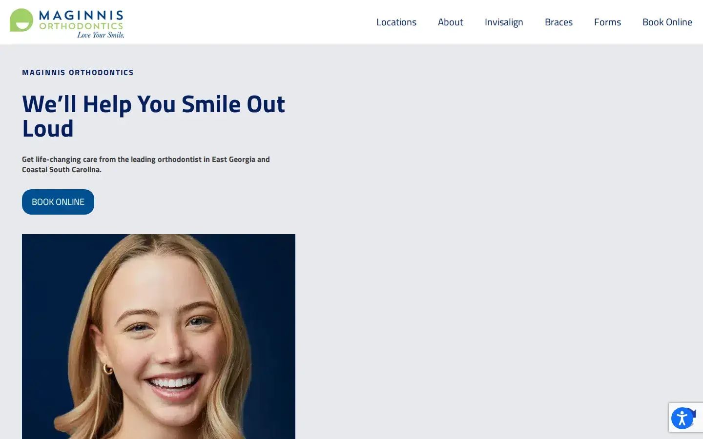 Homepage preview of Maginnis Orthodontics
