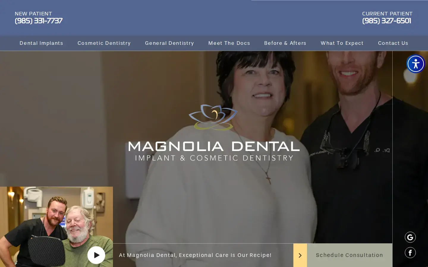 Homepage preview of Magnolia Dental