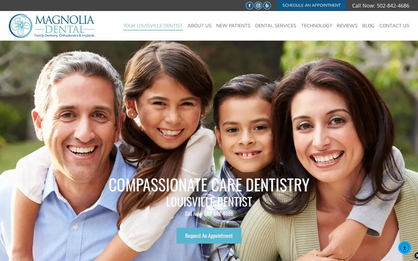 Homepage preview of Magnolia Dental