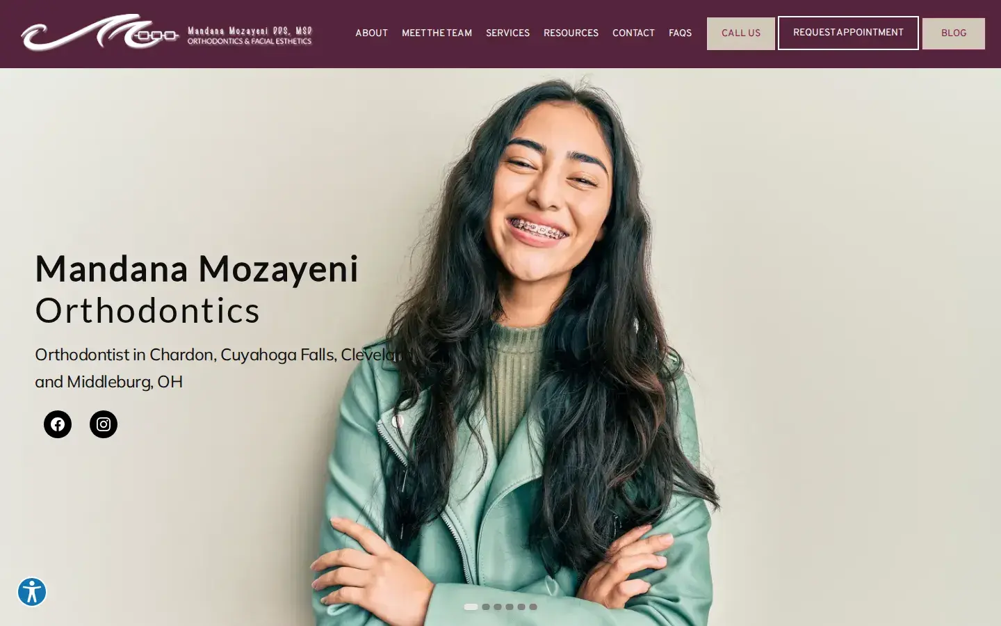 Homepage preview of Mandana Mozayeni Orthodontics