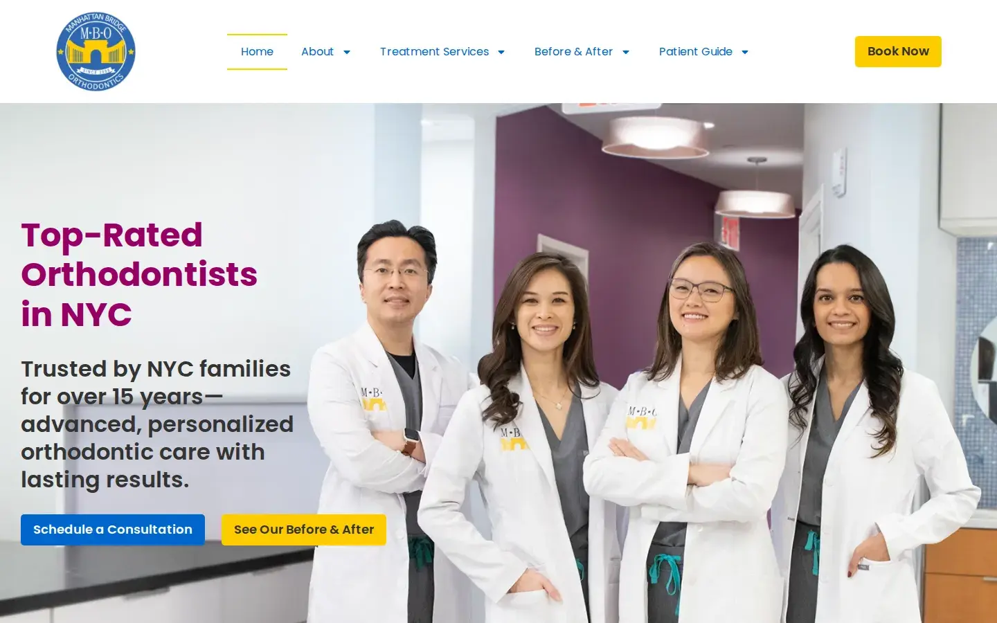 Homepage preview of Manhattan Bridge Orthodontics