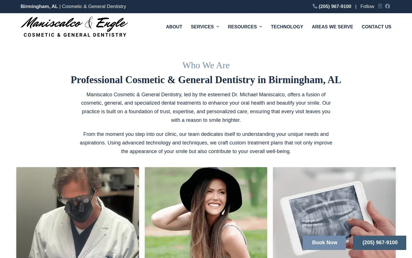 Homepage preview of Maniscalco Cosmetic & General Dentistry