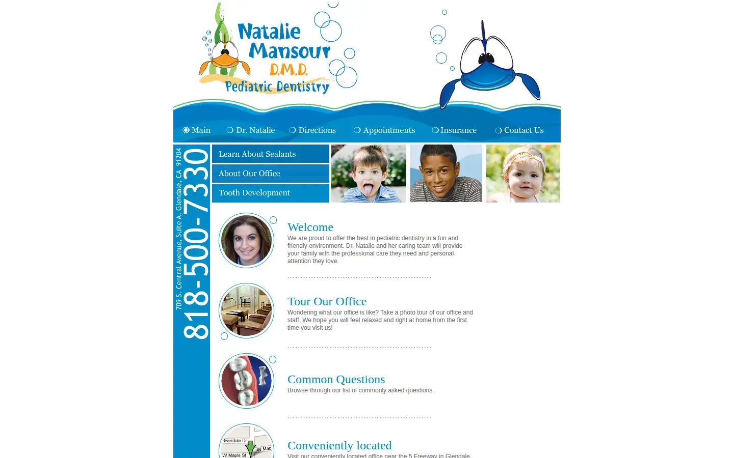 Homepage preview of Mansour Natalie DDS