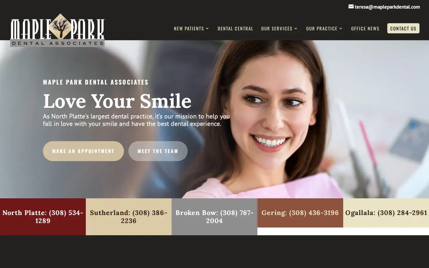 Homepage preview of Maple Park Dental Associates