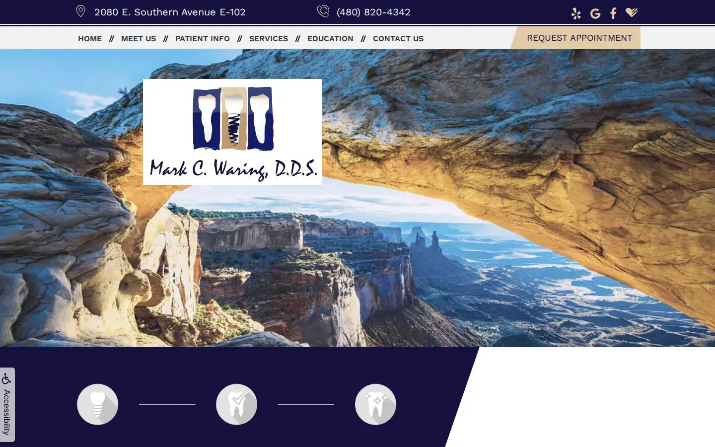 Homepage preview of Mark C. Waring, DDS