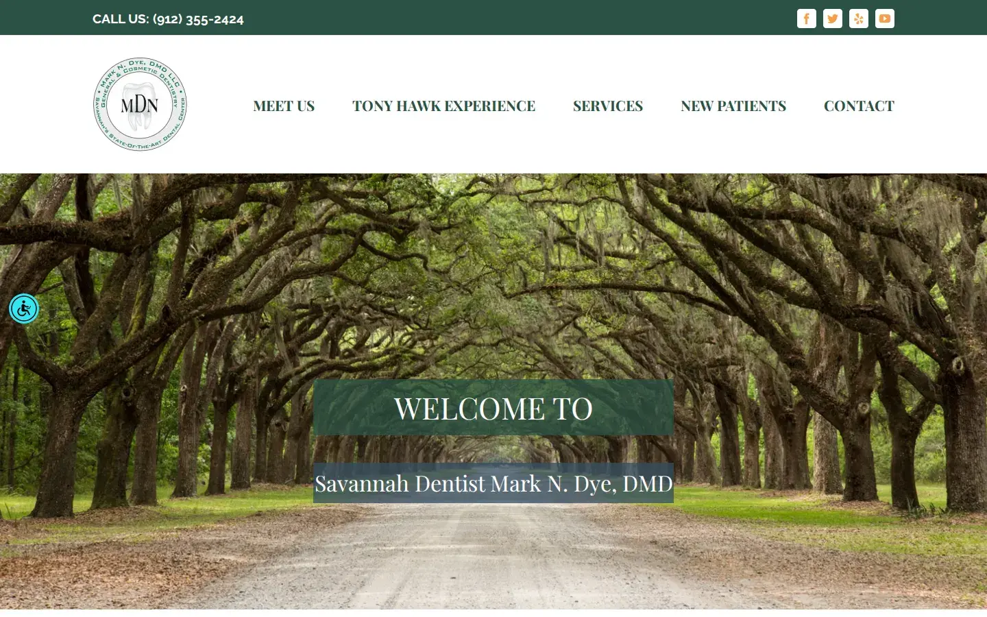 Homepage preview of Mark N. Dye, DMD, LLC