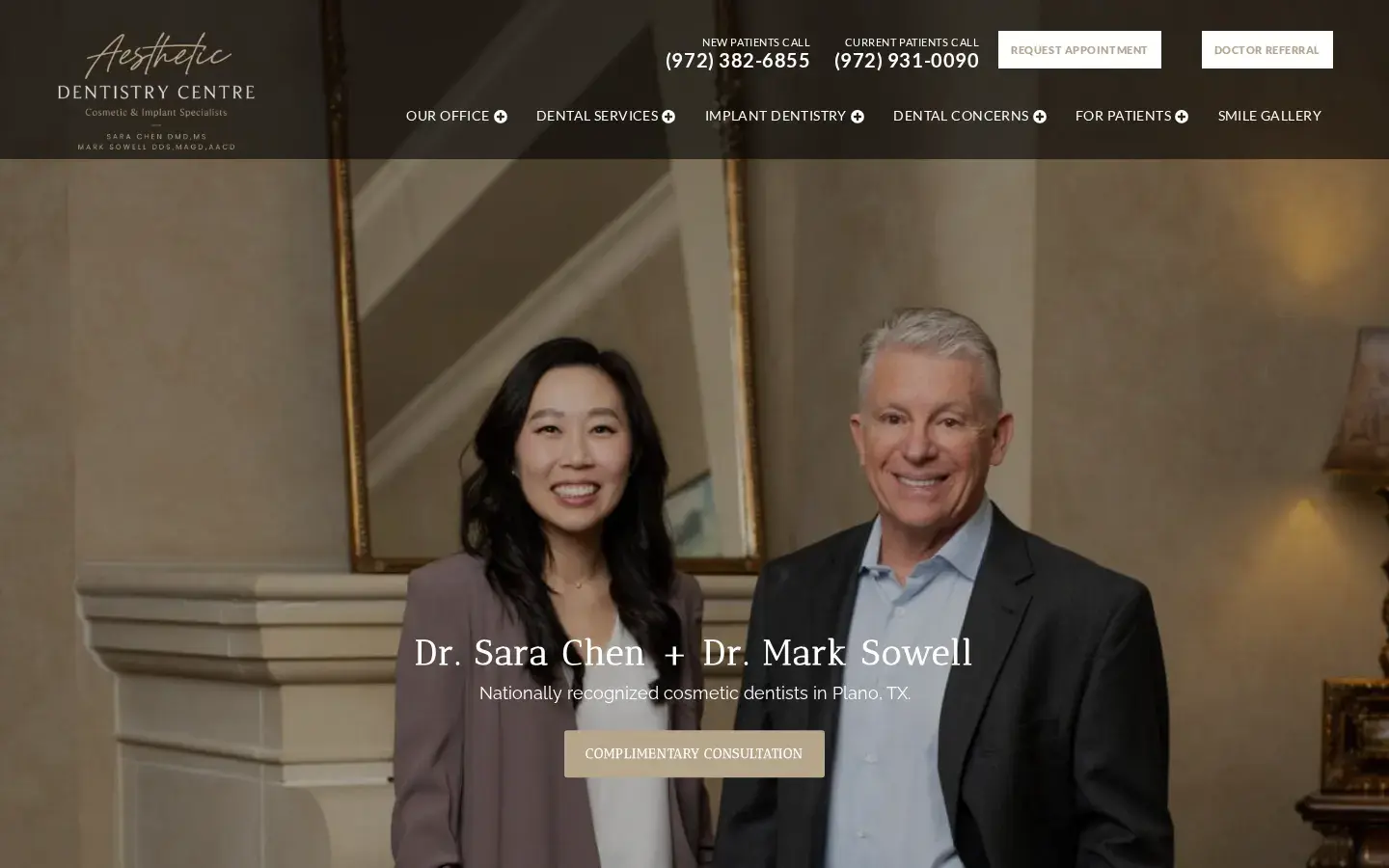 Homepage preview of Mark Sowell, DDS, MAGD, AACD