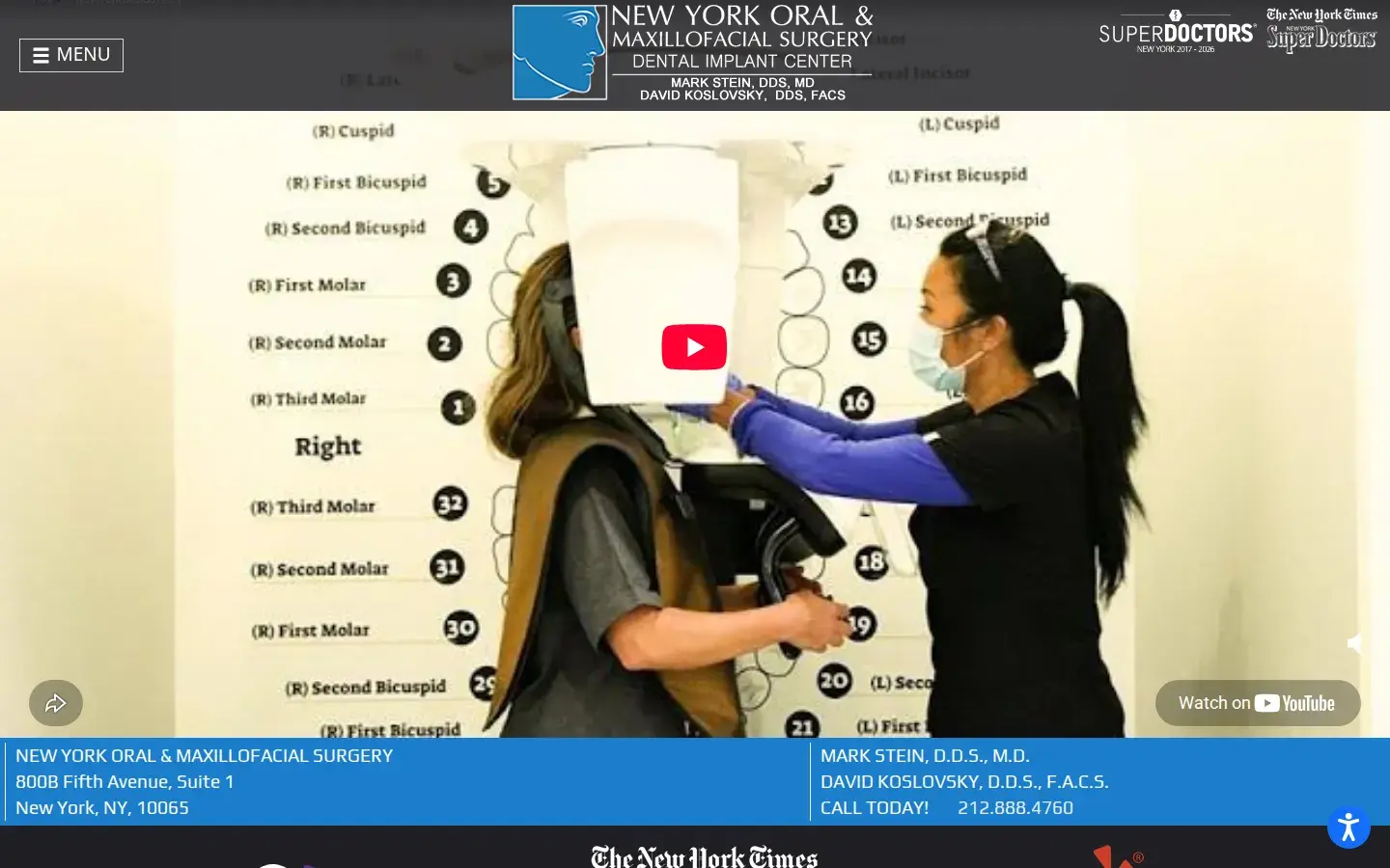 Homepage preview of Mark Stein, DDS, MD