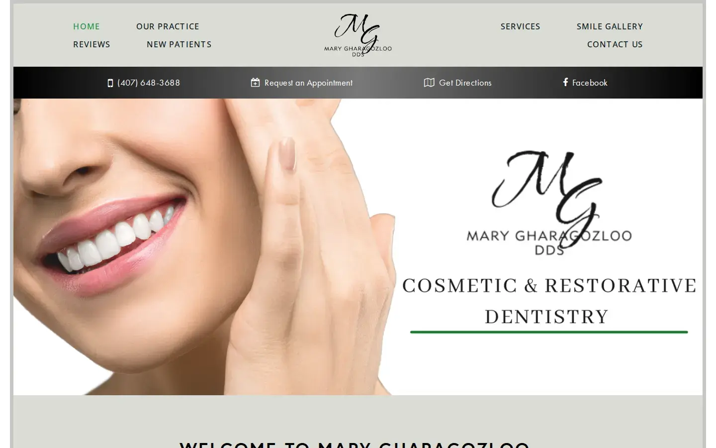 Homepage preview of Mary Gharagozloo DDS PLLC