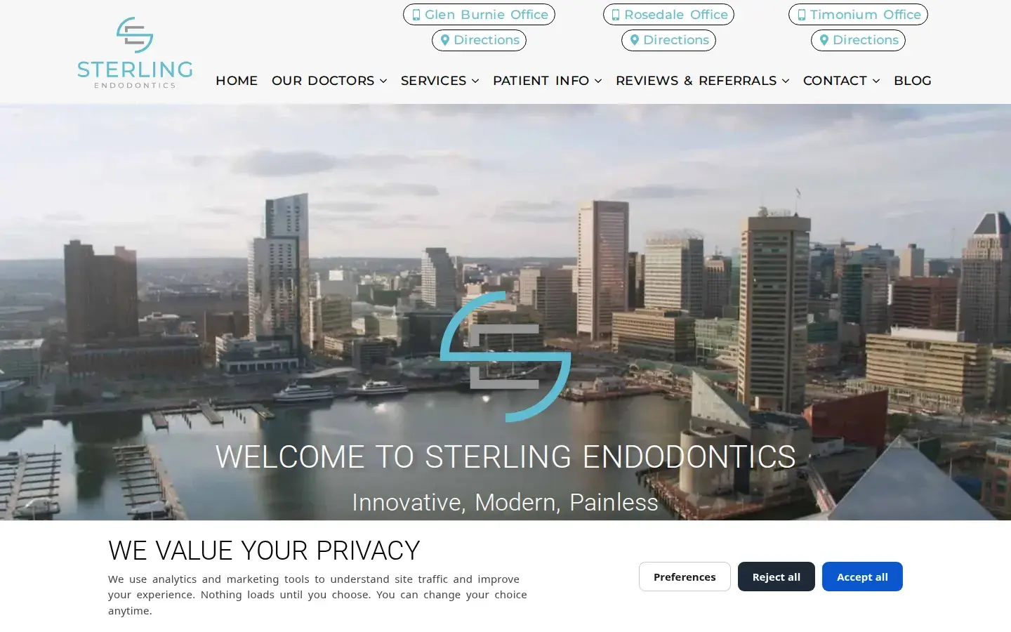 Homepage preview of Maryland Endodontic Group