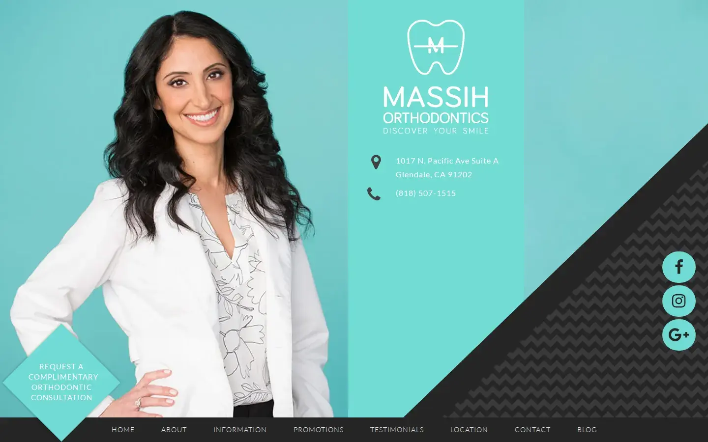 Homepage preview of Massih Orthodontics
