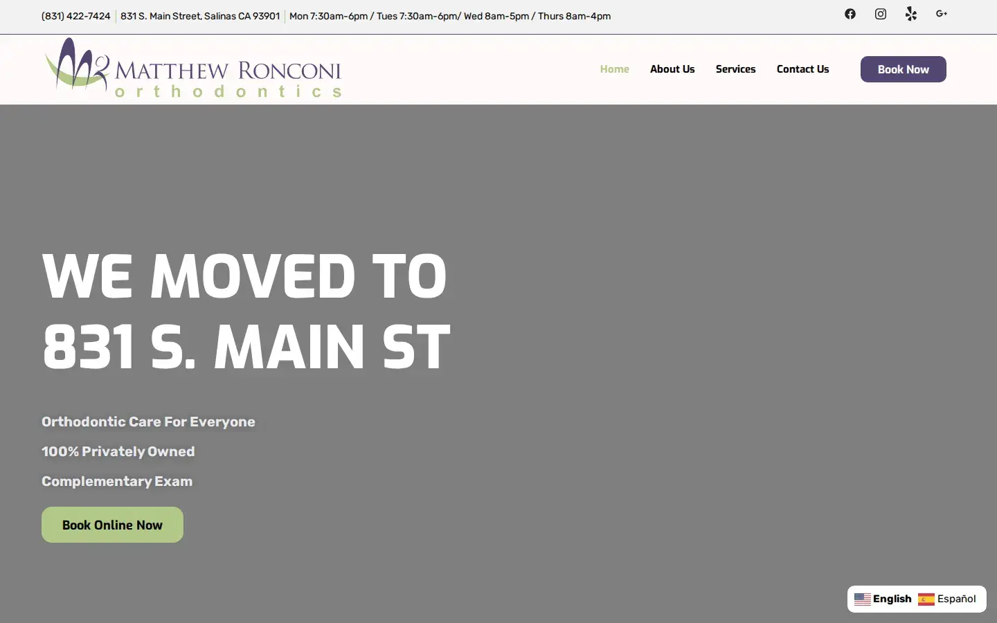 Homepage preview of Matthew Ronconi Orthodontics