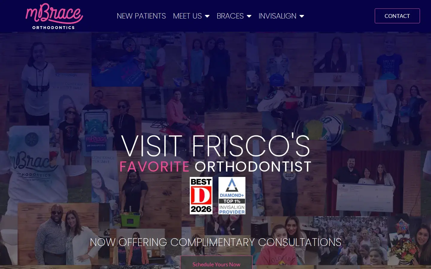 Homepage preview of mBrace Frisco Orthodontics