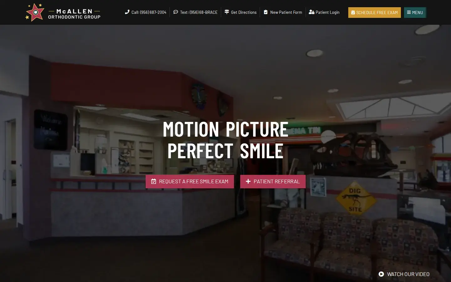 Homepage preview of McAllen Orthodontic Group