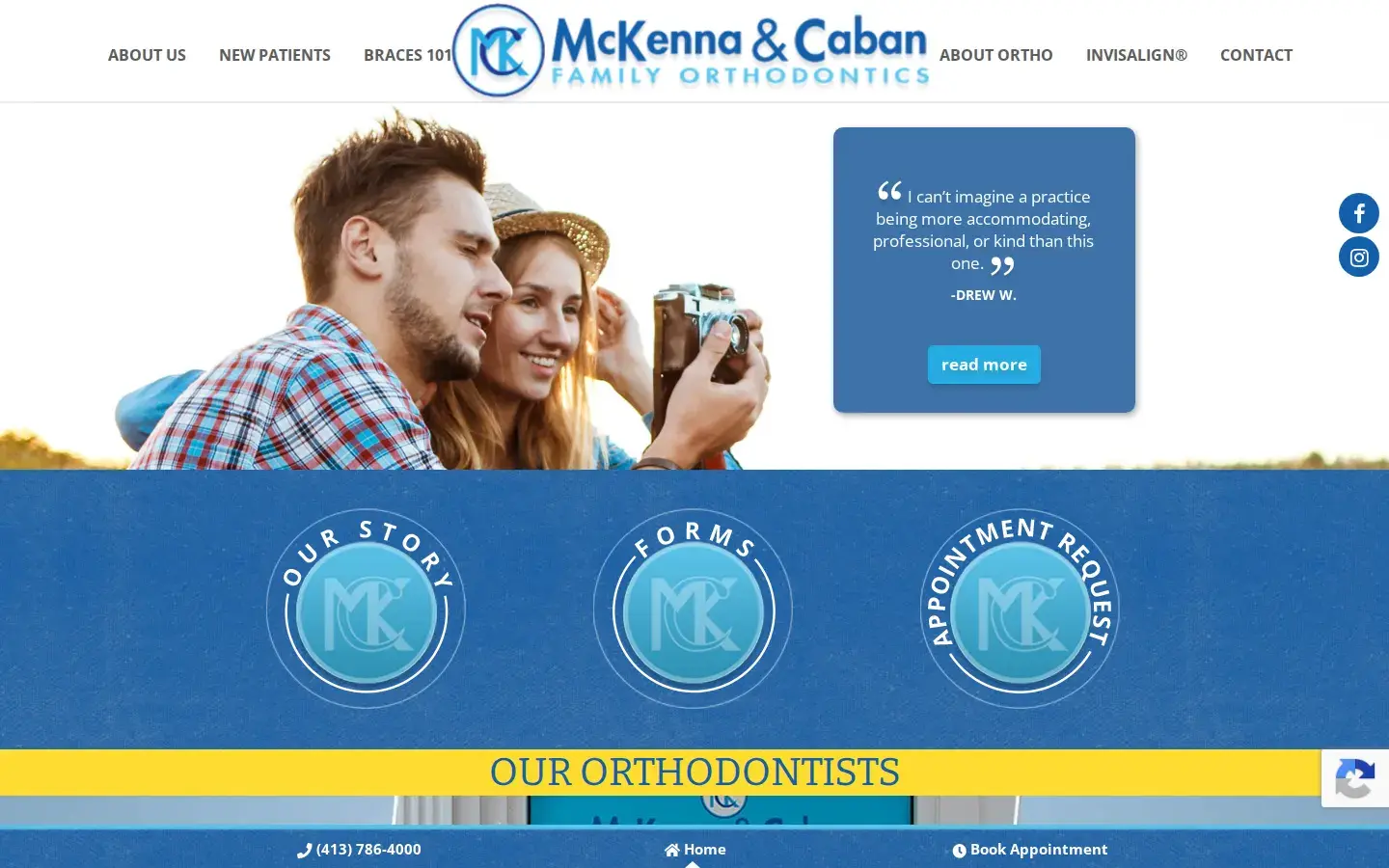 Homepage preview of McKenna & Caban Family Orthodontics