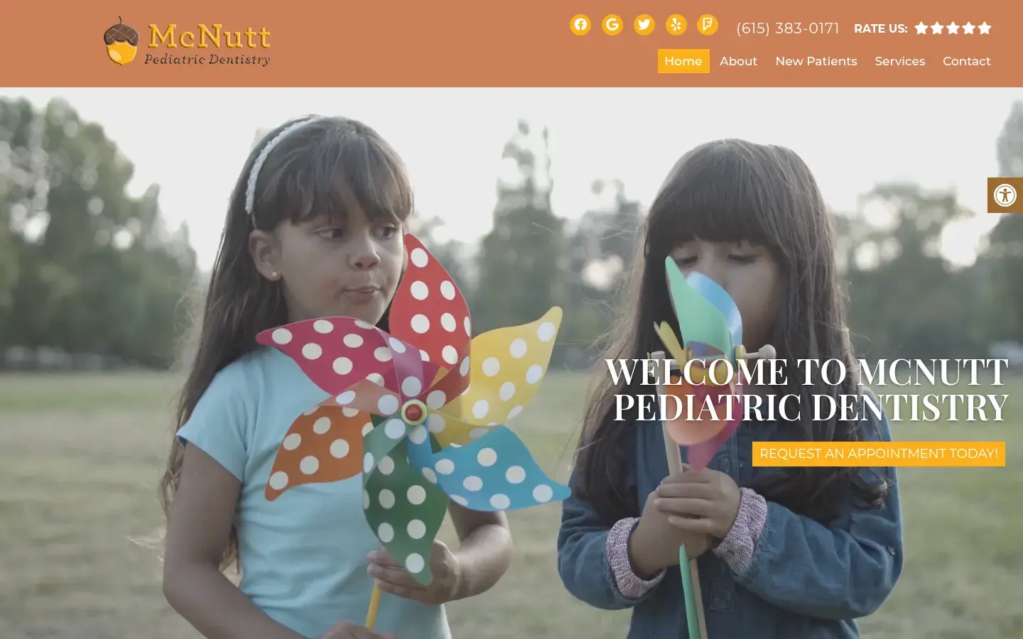 Homepage preview of McNutt Pediatric Dentistry: Timothy E McNutt, Sr, DDS