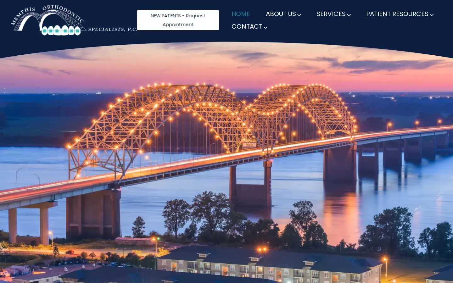 Homepage preview of Memphis Orthodontic Specialists