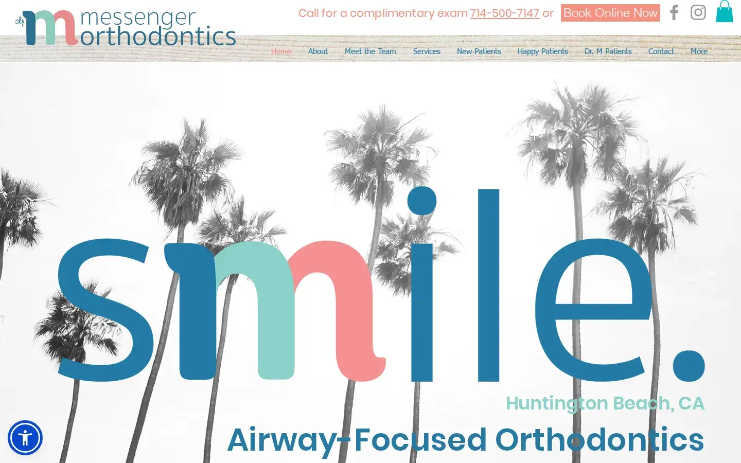 Homepage preview of Messenger Orthodontics