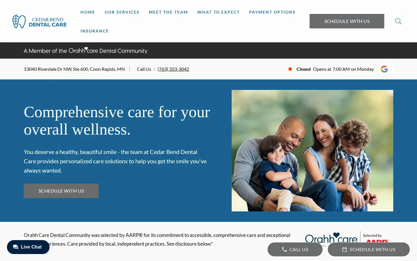 Homepage preview of Metro Dentalcare Coon Rapids