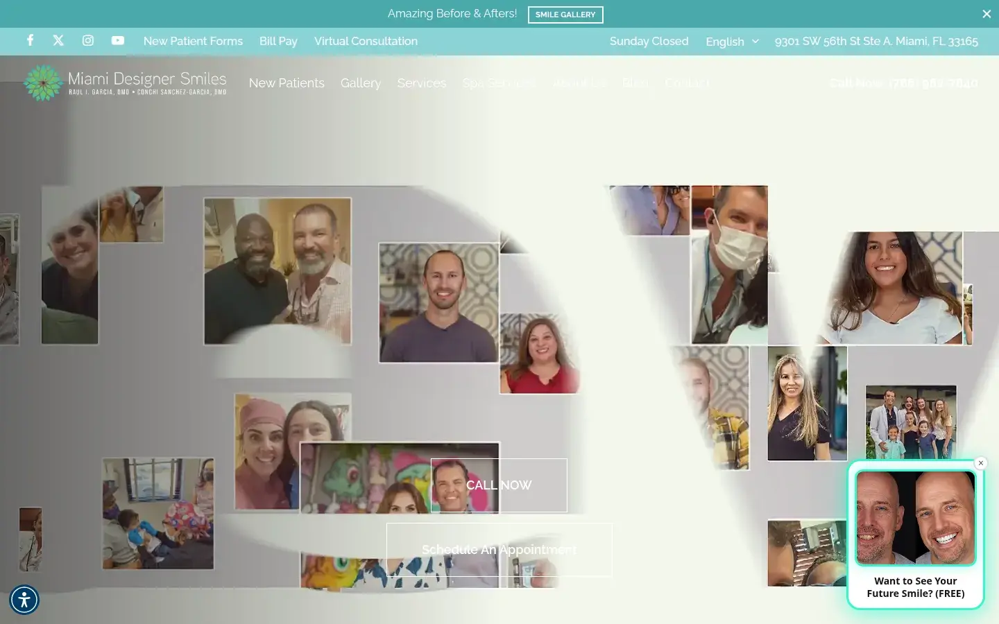 Homepage preview of Miami Designer Smiles