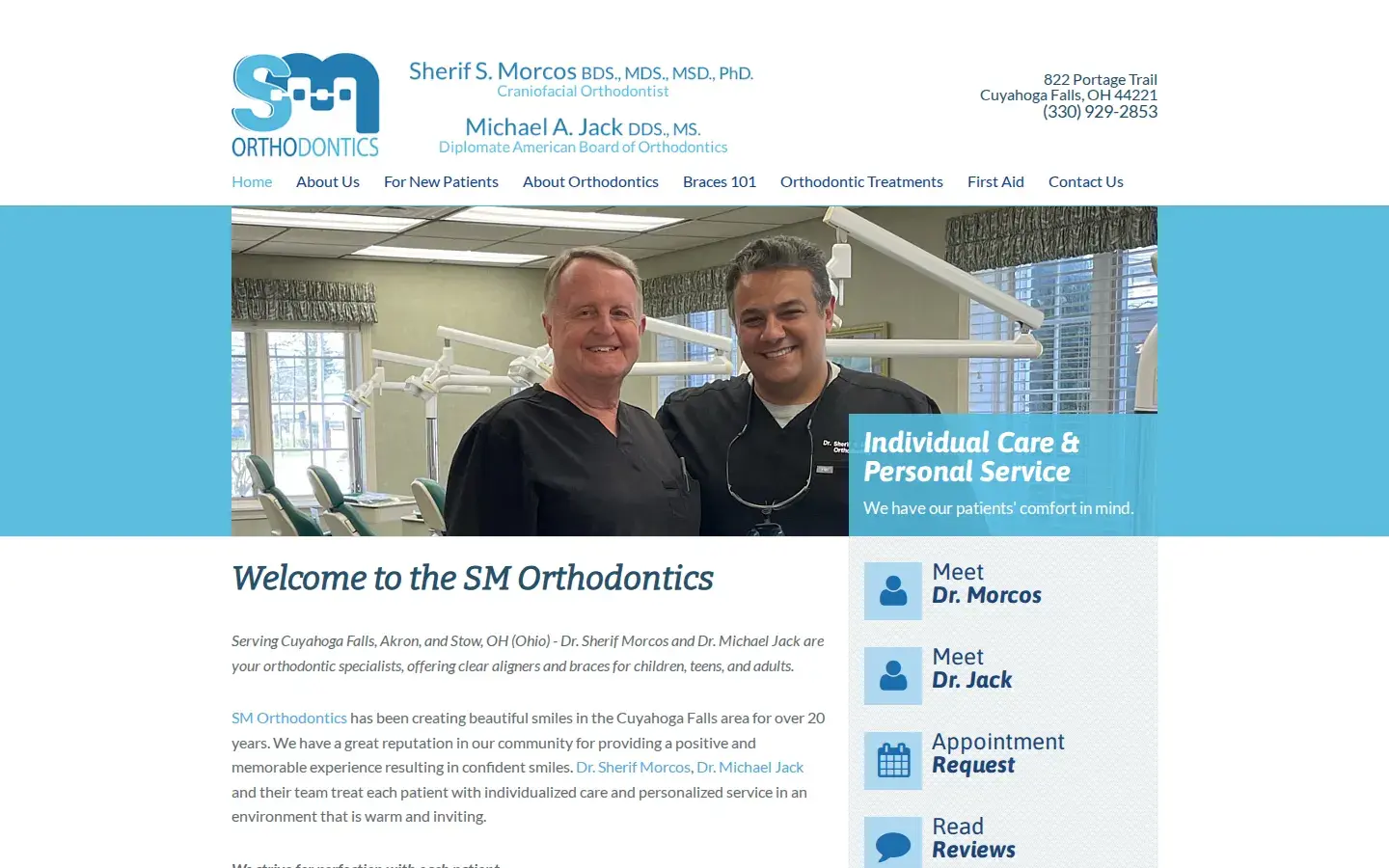 Homepage preview of Michael A. Jack DDS, MS