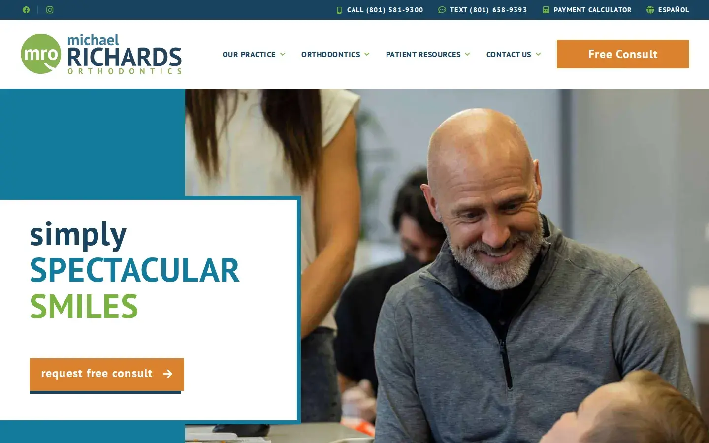 Homepage preview of Michael Richards Orthodontics Salt Lake City UT Braces...
