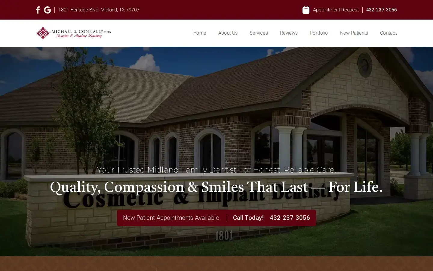 Homepage preview of Michael S. Connally DDS
