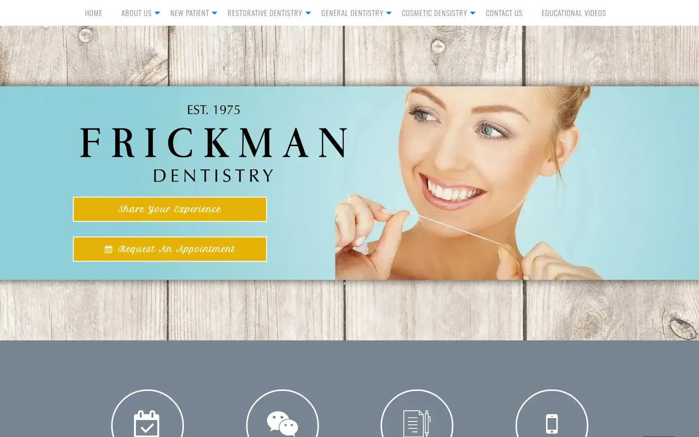 Homepage preview of Michael T. Frickman D.D.S.