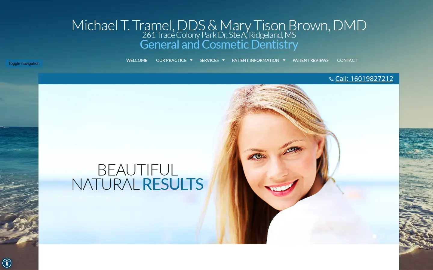 Homepage preview of Michael T. Tramel, DDS