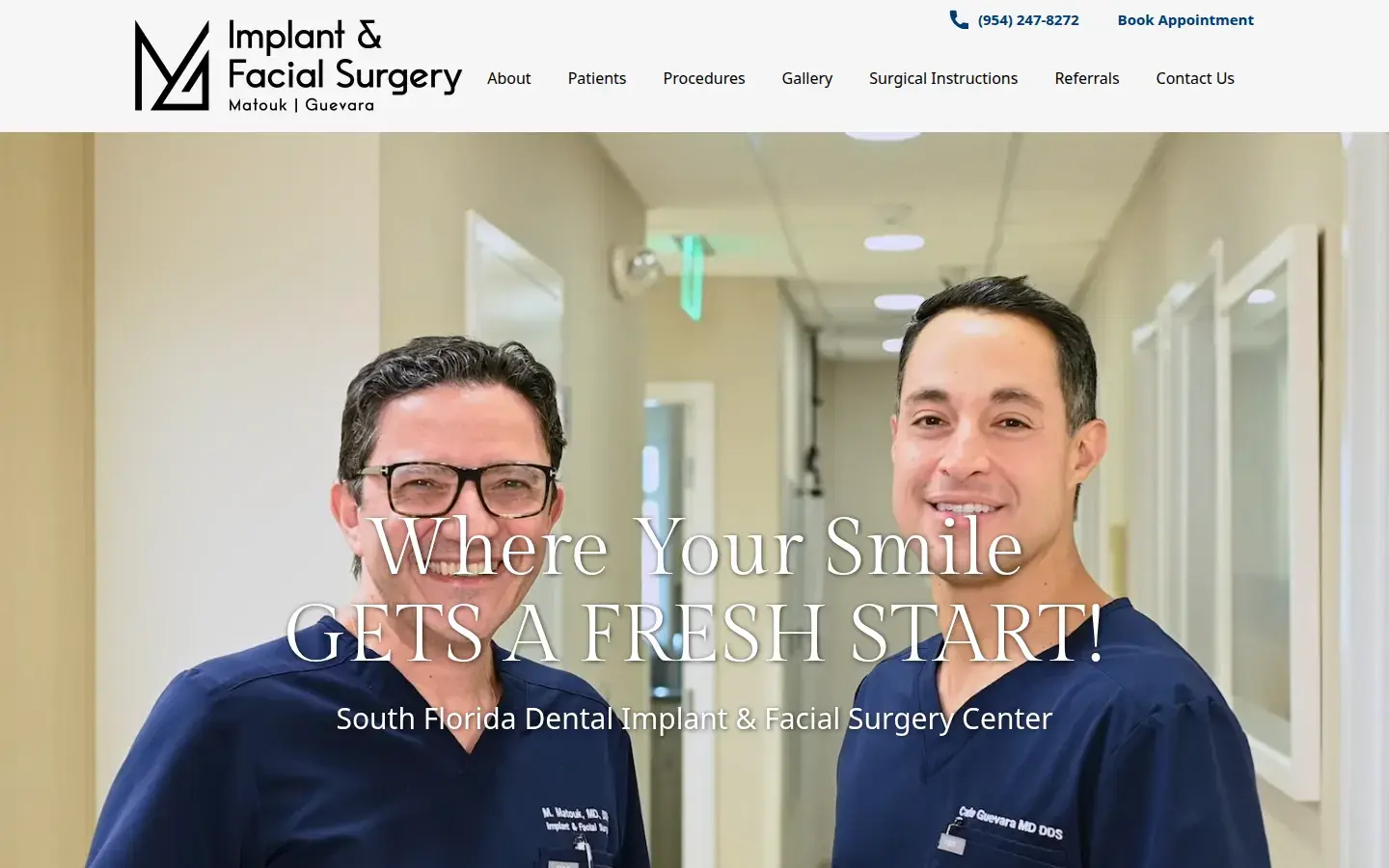 Homepage preview of Michel Matouk MD DDS