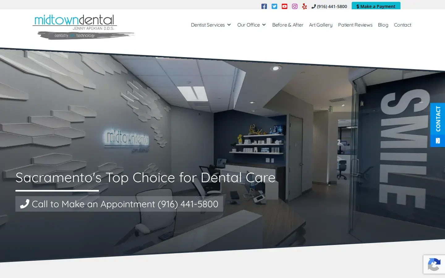 Homepage preview of Midtown Dental
