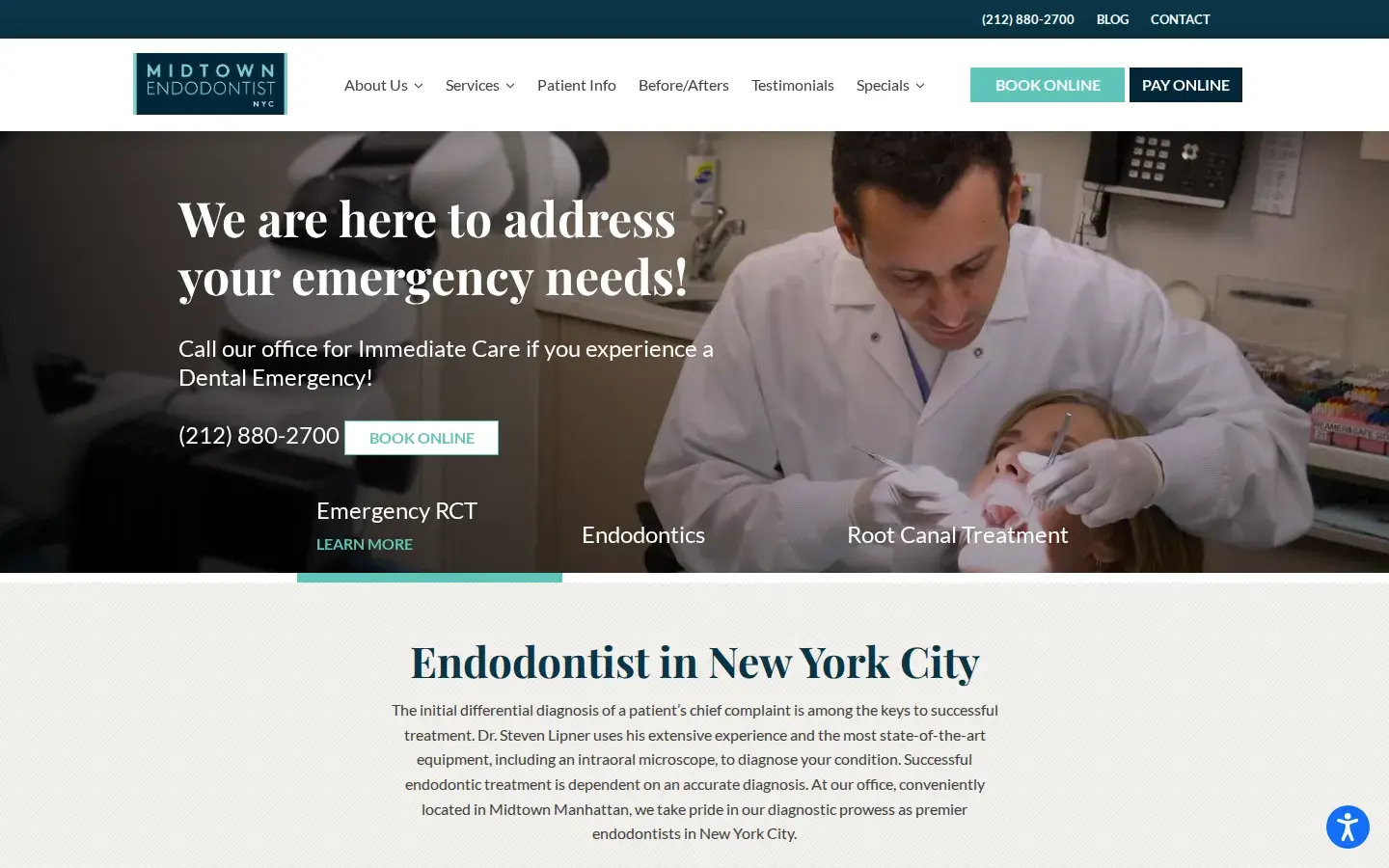 Homepage preview of Midtown Endodontist NYC