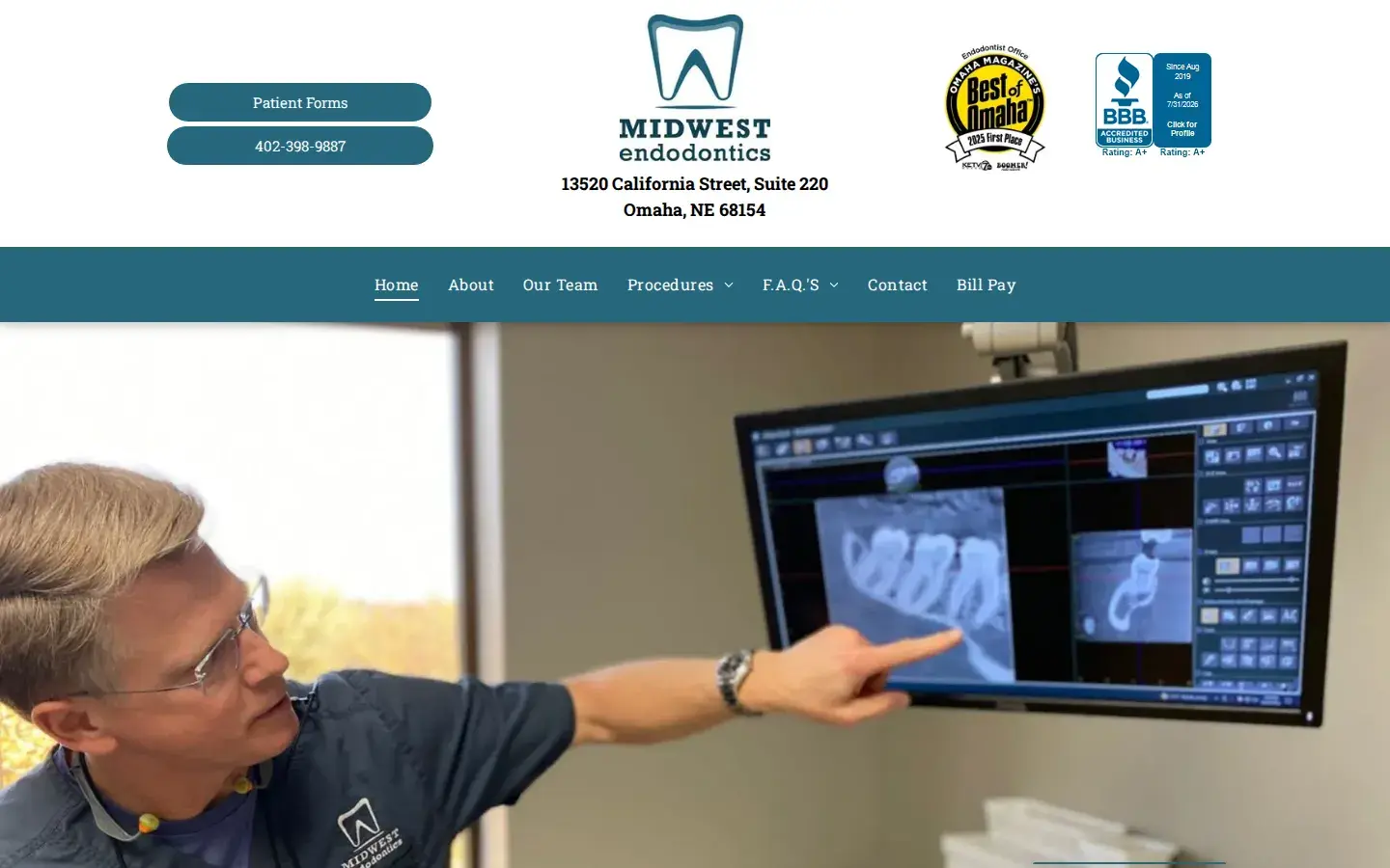 Homepage preview of Midwest Endodontics LLC