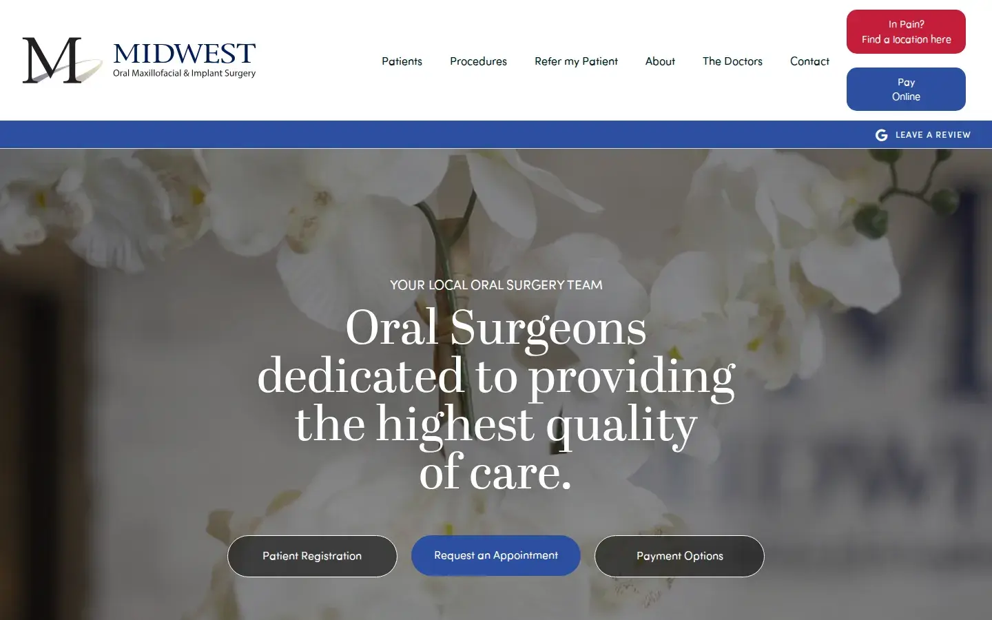 Homepage preview of Midwest Oral Maxillofacial & Implant Surgery