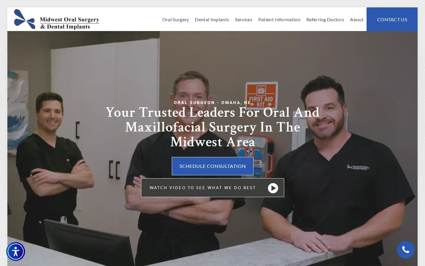 Homepage preview of Midwest Oral Surgery & Dental Implants