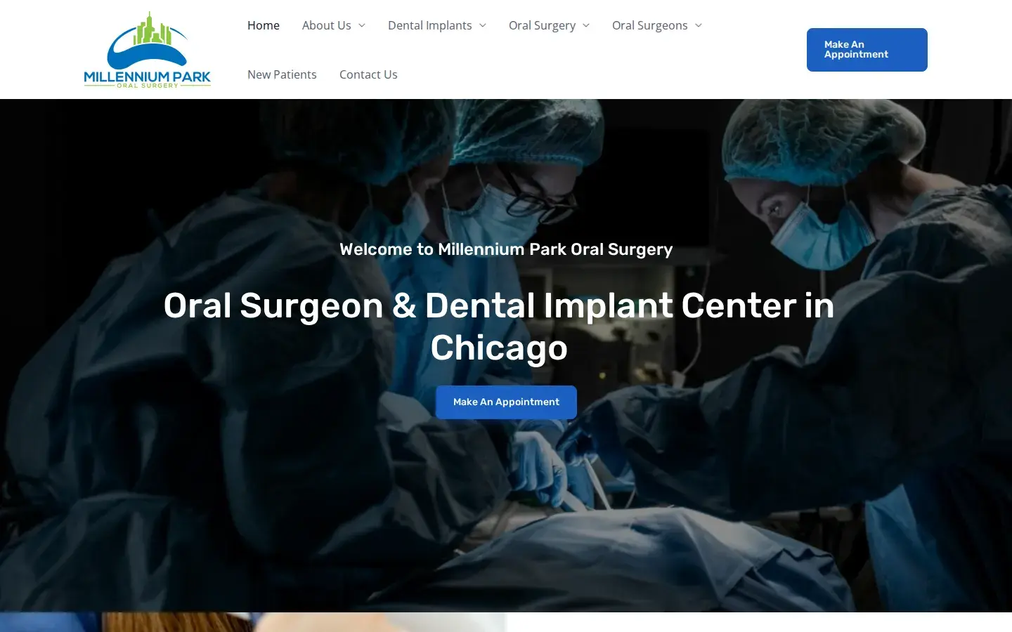Homepage preview of Millennium Park Oral Surgery